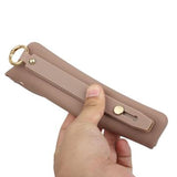 Candy Color iPhone 14 Plus TPU Cover med Håndrem - Kaffe