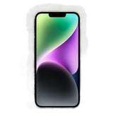 Plush Heart iPhone 14 Plus TPU Cover - Hvid