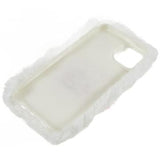 Plush Heart iPhone 14 Plus TPU Cover - Hvid