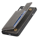 iPhone 14 Plus Magnetisk Kickstand Pung - Grå