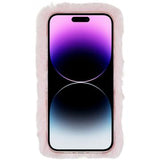 Plush Heart iPhone 14 Pro TPU Cover - Pink