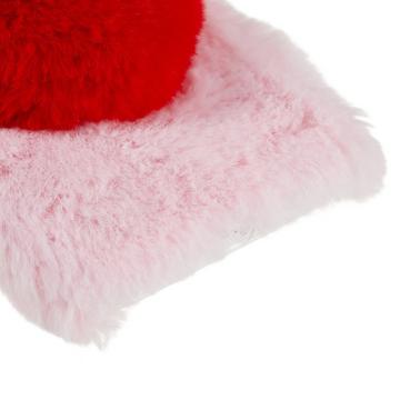 Plush Heart iPhone 14 Pro TPU Cover - Pink