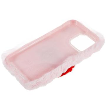 Plush Heart iPhone 14 Pro TPU Cover - Pink