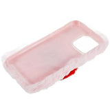 Plush Heart iPhone 14 Pro TPU Cover - Pink