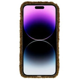 Fluffy Flower Serie iPhone 14 Pro Max TPU Cover - Brun
