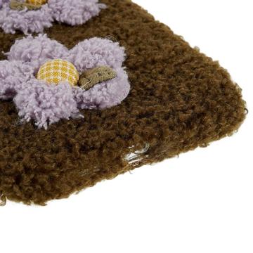Fluffy Flower Serie iPhone 14 Pro Max TPU Cover - Brun