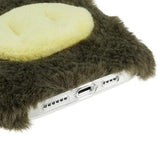 Fluffy Plush iPhone 14 Pro Hybrid Cover - Grøn Gris