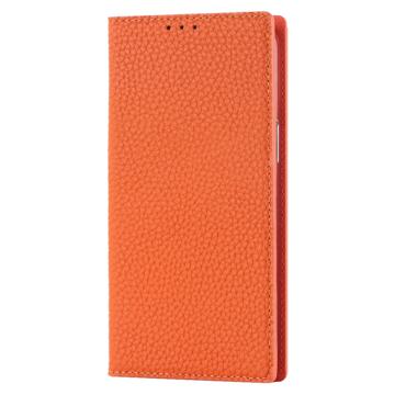 iPhone 14 Læderpung Cover med RFID - Orange
