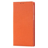 iPhone 14 Læderpung Cover med RFID - Orange