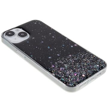 Starry Sky Sparkle iPhone 14 TPU Cover - Sort