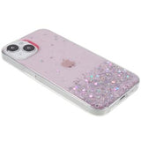 Starry Sky Sparkle iPhone 14 TPU Cover - Pink