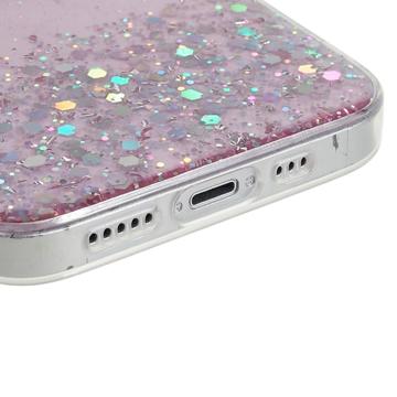 Starry Sky Sparkle iPhone 14 TPU Cover - Pink