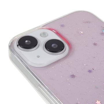 Starry Sky Sparkle iPhone 14 TPU Cover - Pink