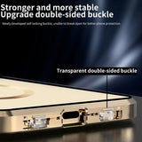 iPhone 15 Pro Max - cover i dobbeltsidet HD-hærdet glas, kompatibelt med MagSafe - sort