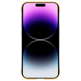 iPhone 14 Pro Max Plastik Cover Uden Sider - Gul
