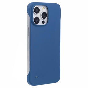 iPhone 16 Pro Plastik Cover Uden Sider - Blå