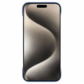 iPhone 16 Pro Plastik Cover Uden Sider - Blå