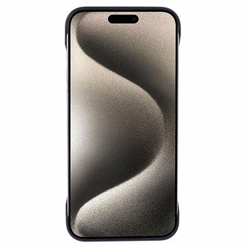 iPhone 16 Pro Max Plastik Cover Uden Sider - Sort