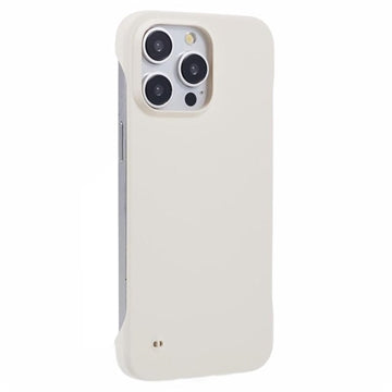 iPhone 16 Pro Max Plastik Cover Uden Sider - Hvid