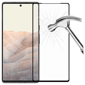 Full Cover Google Pixel 6 Skærmbeskyttelse Hærdet Glas - Sort