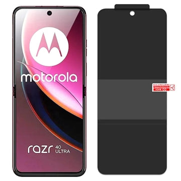Motorola Razr 40 Ultra Fuld Dækning TPU Skærmbeskyttelse - Privatliv