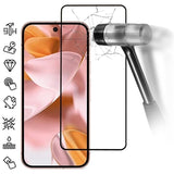 Google Pixel 10 Skærmbeskyttelse Hærdet Glas - 9H - Full Fit - Sort Kant