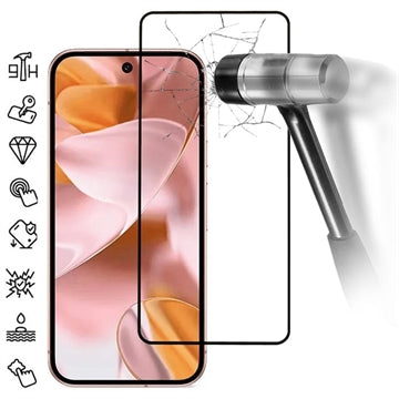 Google Pixel 10 Pro Skærmbeskyttelse Hærdet Glas - 9H - Full Fit - Sort Kant