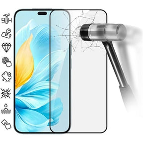 Honor 200 Lite Skærmbeskyttelse Hærdet Glas - 9H - Full Fit - Sort Kant