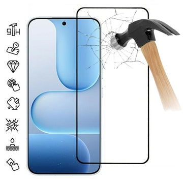 Honor 500 Skærmbeskyttelse Hærdet Glas - Full Fit - 9H - Sort kant