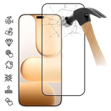 Honor 600 Lite Skærmbeskyttelse Hærdet Glas - Full Fit - 9H - Sort kant
