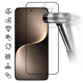 Honor Magic7 Skærmbeskyttelse Hærdet Glas - 9H - Full Fit - Sort Kant
