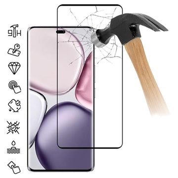 Honor Magic7 Lite Skærmbeskyttelse Hærdet Glas - 9H - Full Fit - Sort Kant