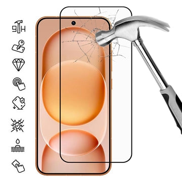 Honor Magic8 Pro Air Skærmbeskyttelse Hærdet Glas - Full Fit - 9H - Sort kant