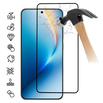 Honor Win RT Skærmbeskyttelse Hærdet Glas - Full Fit - 9H - Sort kant