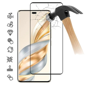 Honor X60 Pro Skærmbeskyttelse Hærdet Glas - 9H - Full Fit - Sort Kant