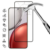 Honor X70/X9d/Magic8 Lite Skærmbeskyttelse Hærdet Glas - Full Fit - 9H - Sort kant