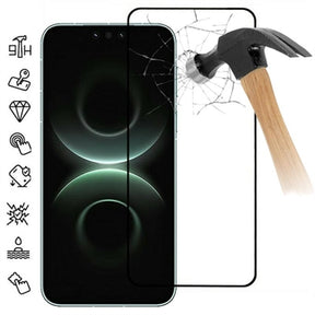 Huawei Mate 80 Pro Max Skærmbeskyttelse Hærdet Glas - Full Fit - 9H - Sort kant