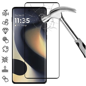Motorola Edge (2025) Skærmbeskyttelse Hærdet Glas - Full Fit - 9H - Sort kant