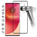 Motorola Edge 50 Fusion/G96 Skærmbeskyttelse Hærdet Glas - 9H - Full Fit - Sort Kant