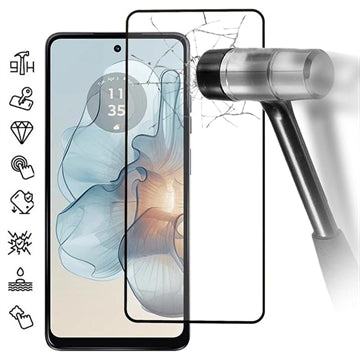 Motorola Moto G24 Power Skærmbeskyttelse Hærdet Glas - 9H - Full Fit - Sort Kant