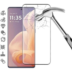 Motorola Moto G85/S50 Neo Skærmbeskyttelse Hærdet Glas - 9H - Full Fit - Sort Kant