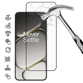 OnePlus Ace 6/6T/15R Skærmbeskyttelse Hærdet Glas - Full Fit - 9H - Sort kant