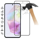 Samsung Galaxy A36 Skærmbeskyttelse Hærdet Glas - 9H - Full Fit - Sort Kant