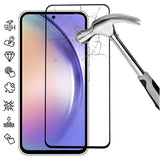 Samsung Galaxy A55 Skærmbeskyttelse Hærdet Glas - 9H - Full Fit - Sort Kant
