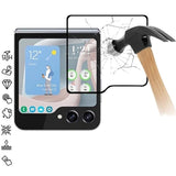 Samsung Galaxy Z Flip6/Z Flip7 FE Skærmbeskyttelse Hærdet Glas - 9H - Full Fit - Sort Kant