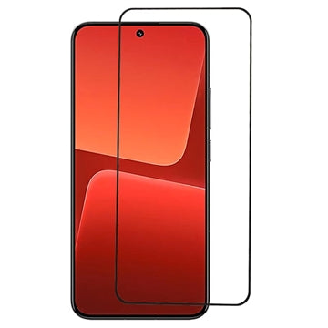 Xiaomi 13T/13T Pro Full Cover Skærmbeskyttelse Hærdet Glas - 9H - Case Friendly - Sort Kant
