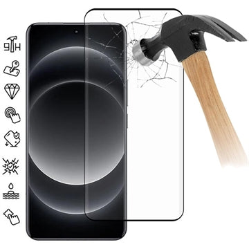 Xiaomi 14 Ultra Skærmbeskyttelse Hærdet Glas - 9H - Full Fit - Sort Kant