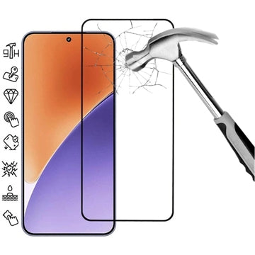 Xiaomi 15 Skærmbeskyttelse Hærdet Glas - 9H - Full Fit - Sort Kant