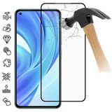 Xiaomi Mi 11 Lite 5G Skærmbeskyttelse Hærdet Glas - 9H - Full Fit - Sort Kant