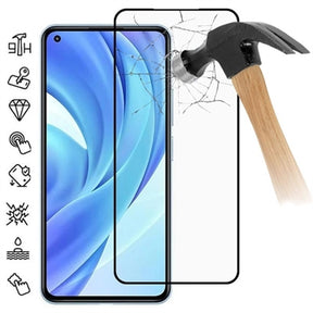 Xiaomi Mi 11 Lite 5G Skærmbeskyttelse Hærdet Glas - 9H - Full Fit - Sort Kant